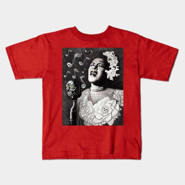 Billie Holiday of the Dead Kids T-Shirt by mikeskki